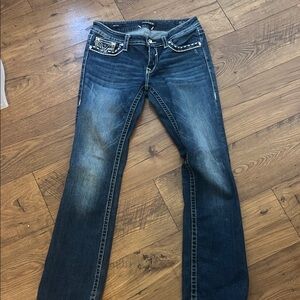 Vigoss Indigo Boot Cut Jeans with Contrast Stitching